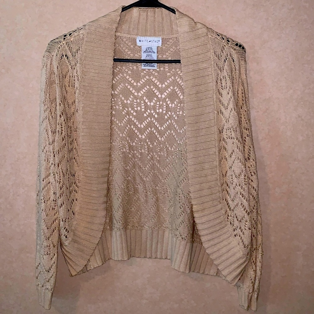 White Stag Cochet Knit Cardigan/Shrug